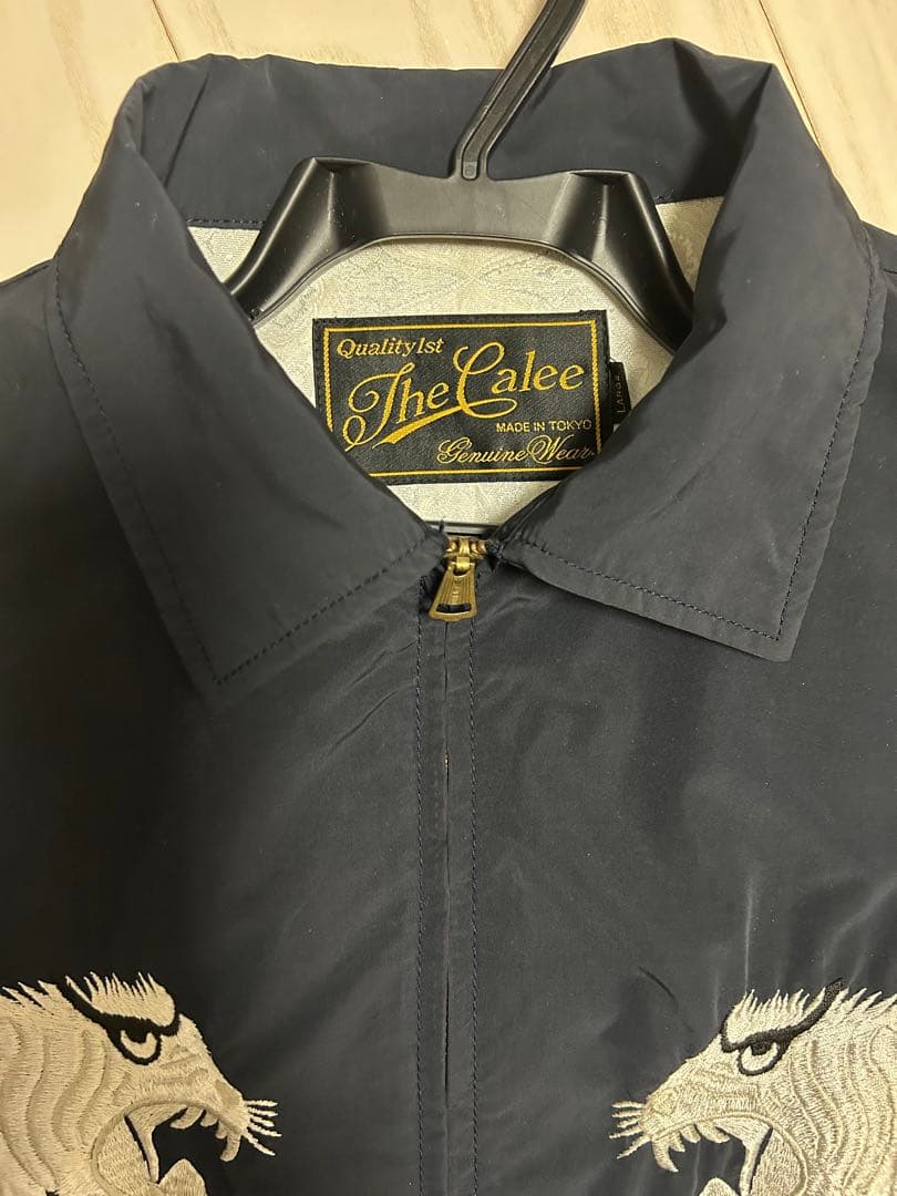 値下げ！Calee スカジャン ブラック 虎刺繍