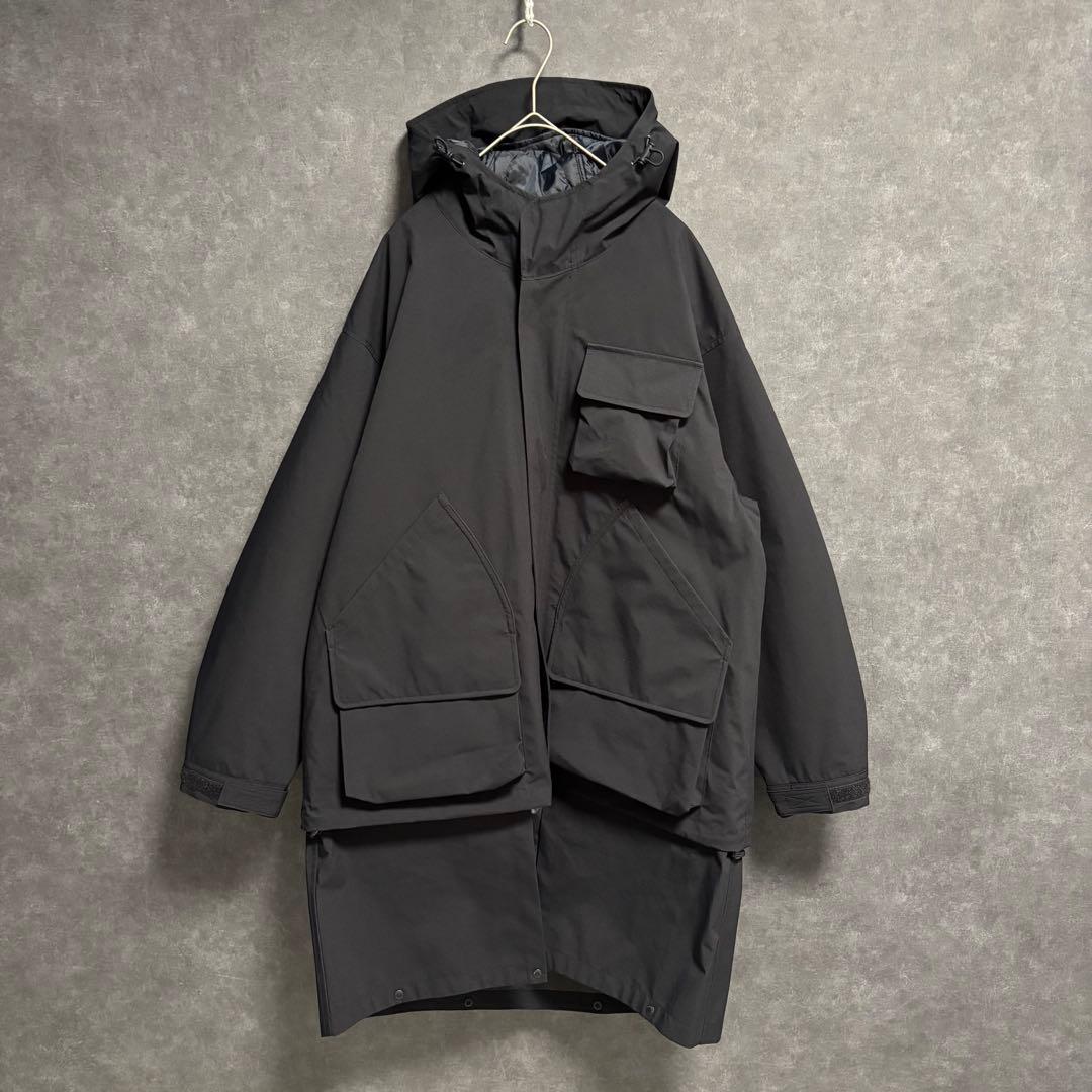 【完売/新品】GU×エンジニアドガーメンツ パデッドシェルパーカ ネイビー　S