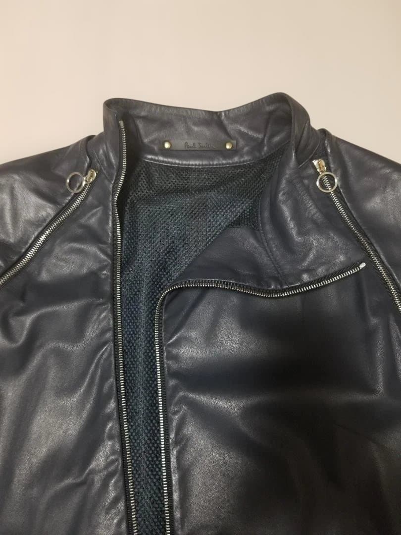 Paul Smith（ポールスミス） ラムレザー　ライダース シングル　Ｌ