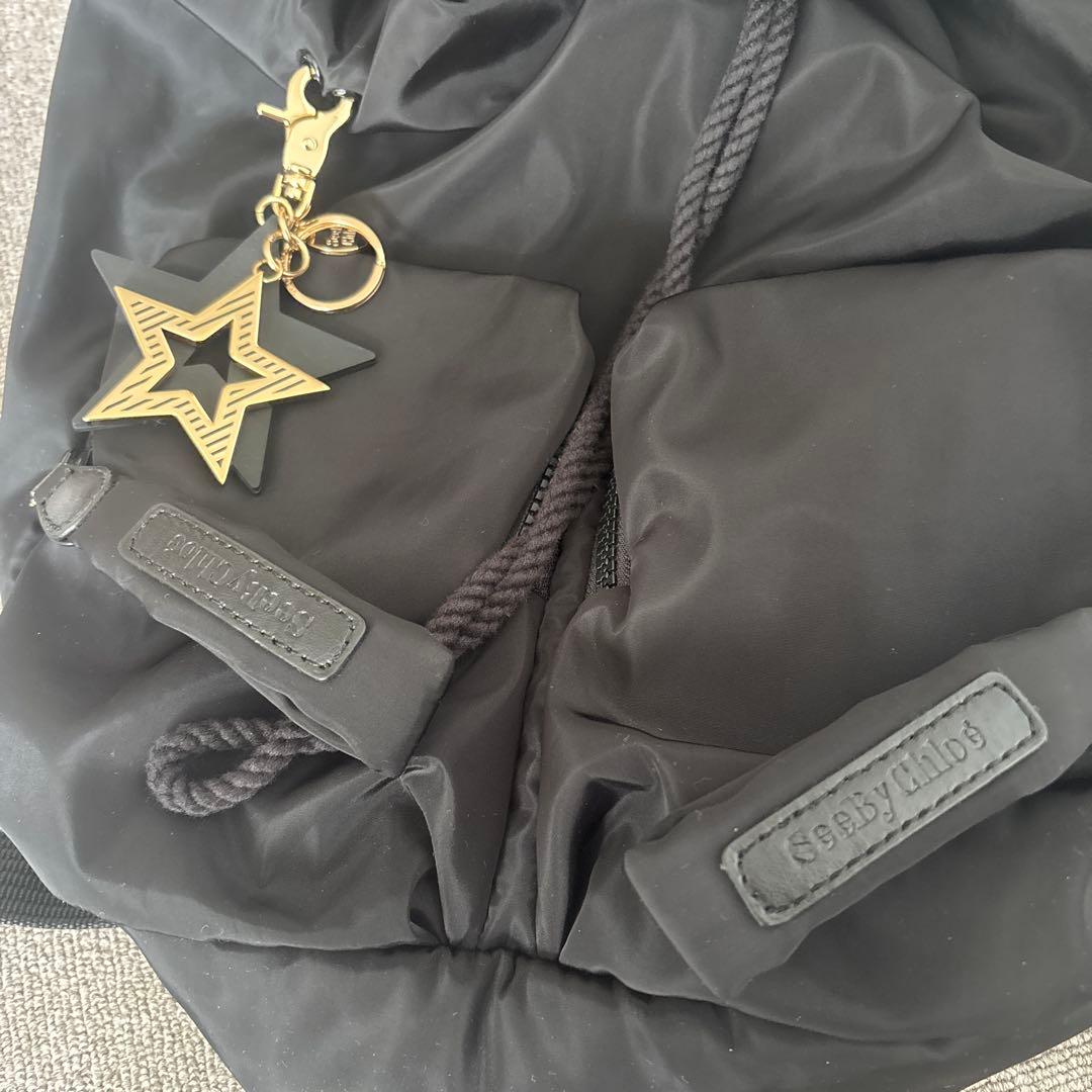 シーバイクロエ　リュック　ジョイライダー　黒　ナイロン　スターチャーム