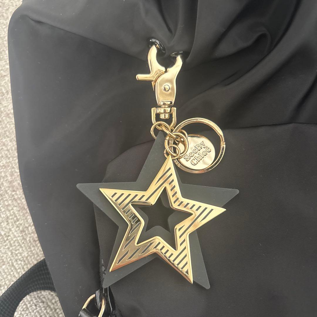 シーバイクロエ　リュック　ジョイライダー　黒　ナイロン　スターチャーム