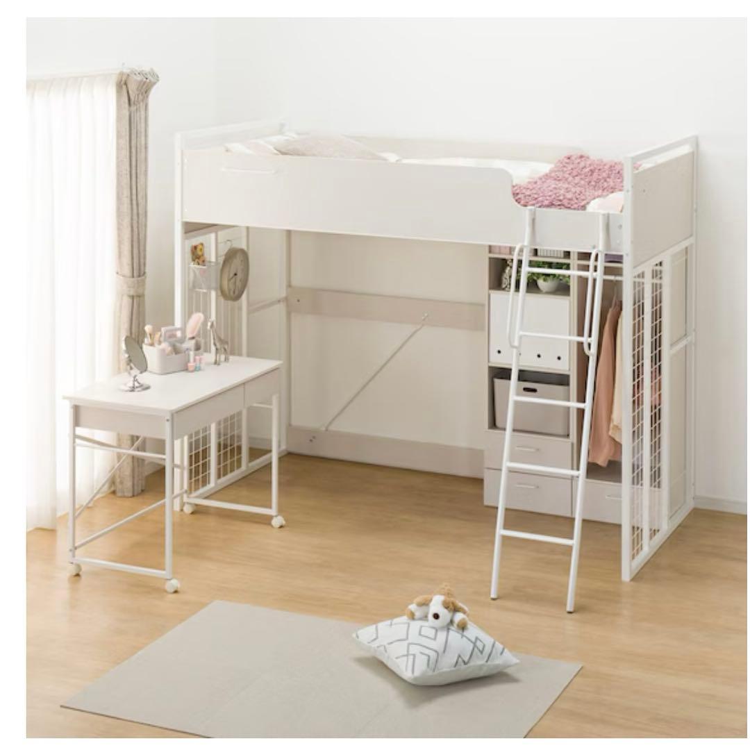 ☆美品・値下げ交渉可☆ロフトベッド（ニトリ）｜おまけ付き