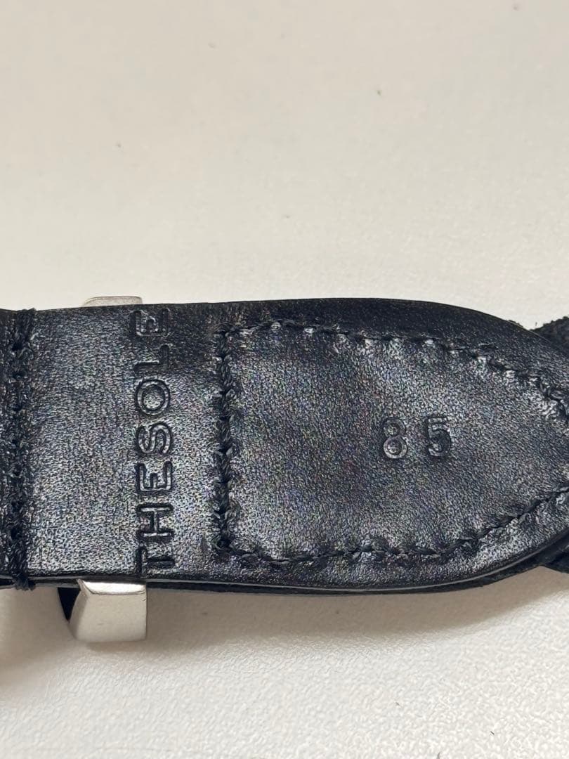 THE SOLE カーフメッシュ プンターレベルト　試着のみ 黒