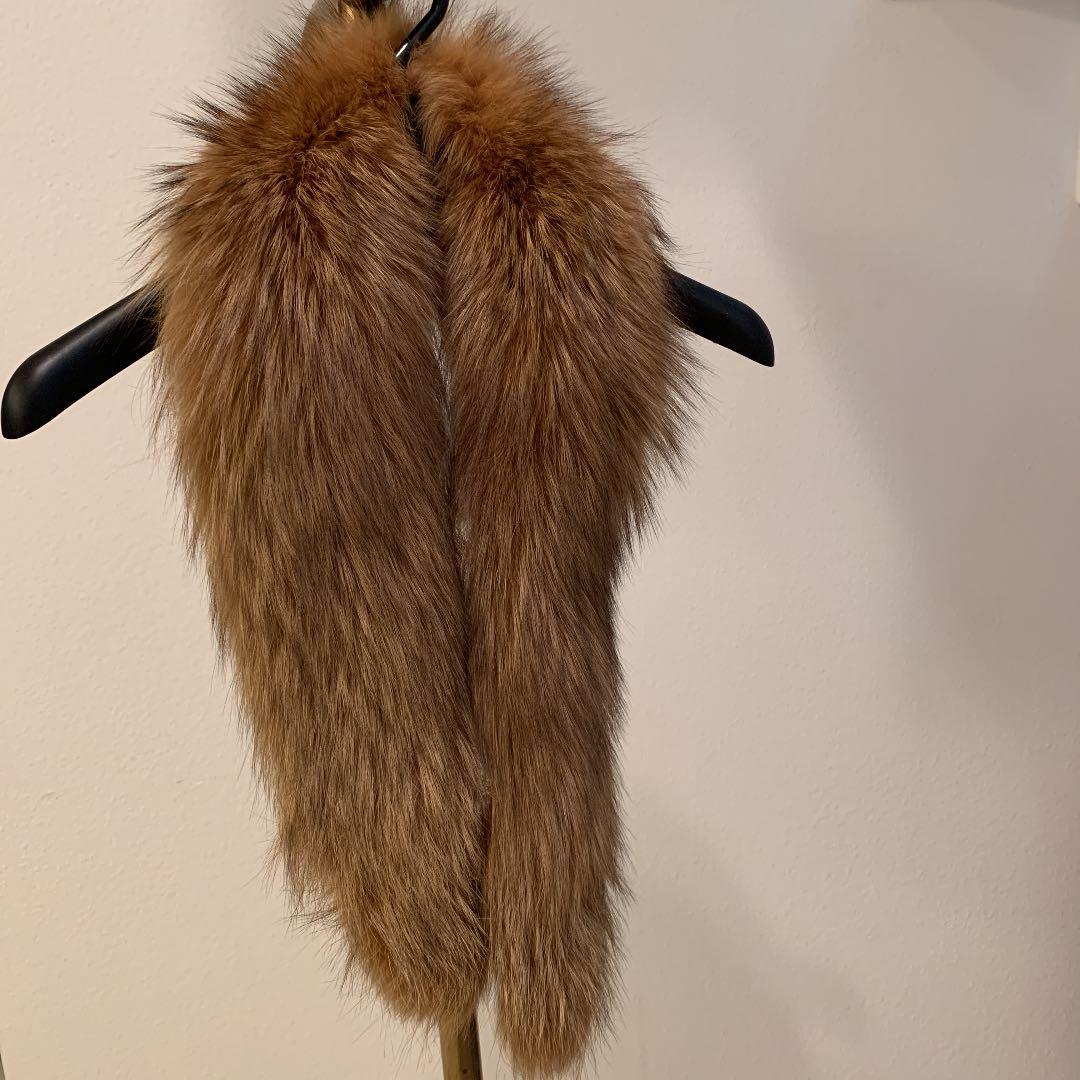 アナイ　上質シルバーフォックス　カシミアロングコート