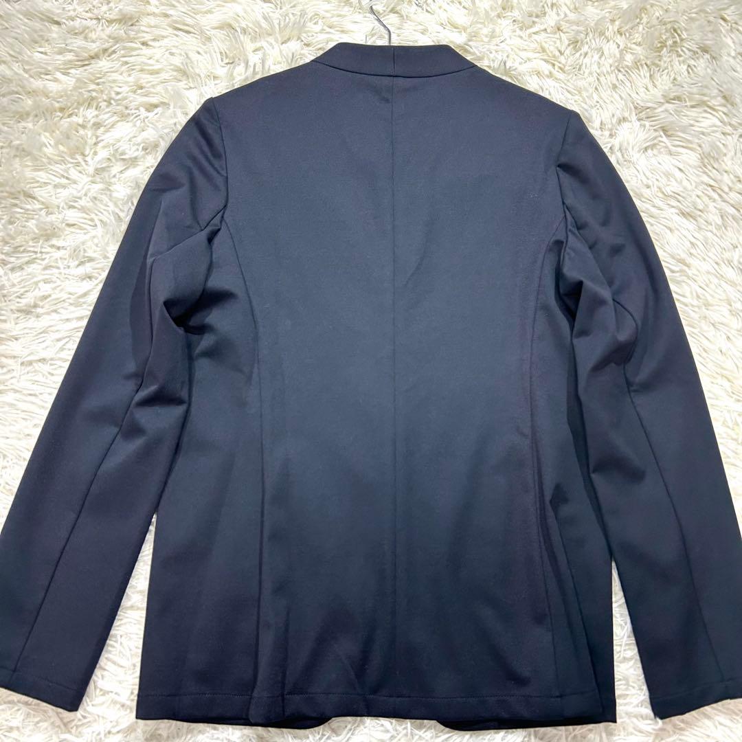 春夏【未使用タグ付☆洗える】パジャマスーツ　セットアップ　カラーレス　ネイビーS