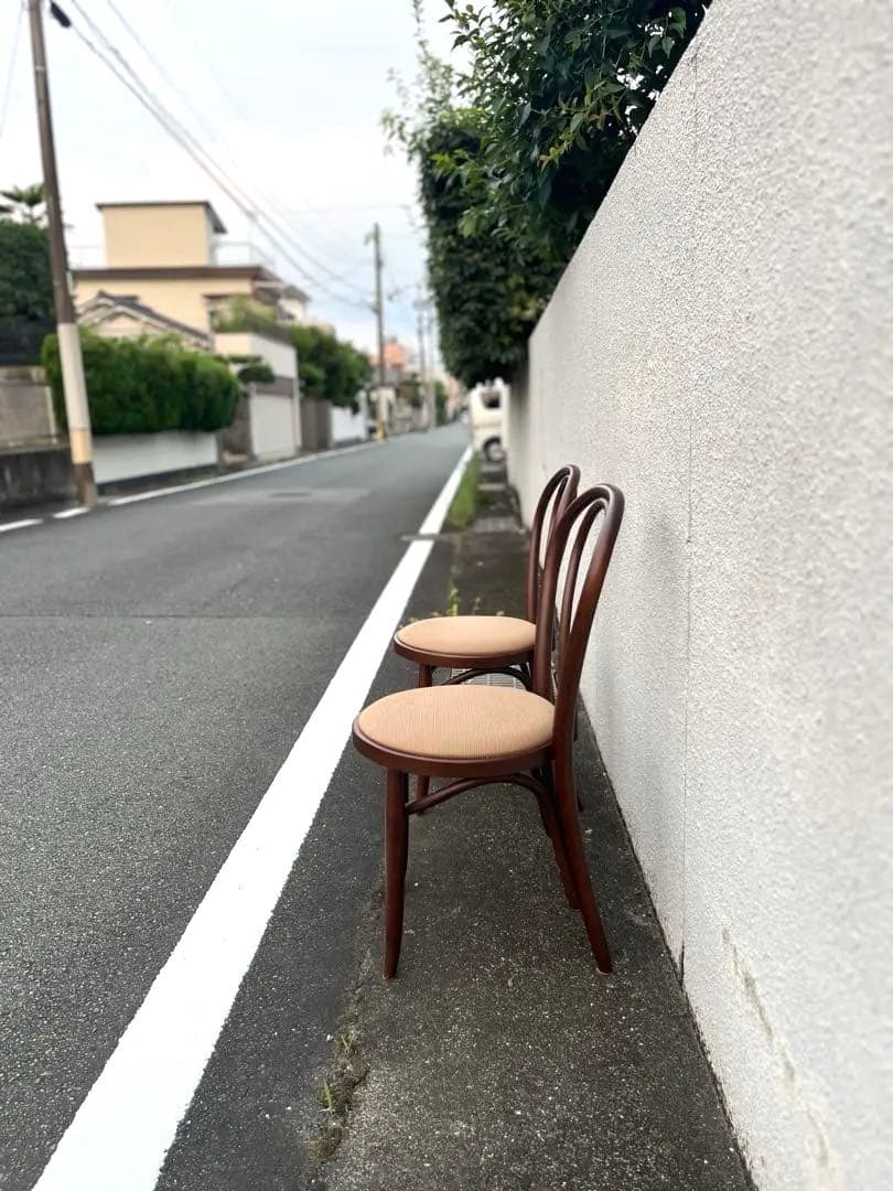 【オシャレ大好きマダム様リクエスト】532 秋田木工 ベントウッドチェア ①②