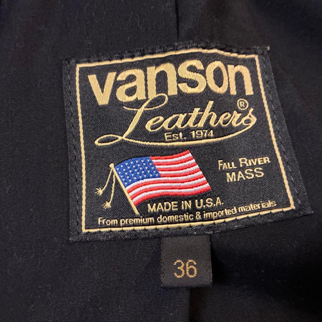 Vanson enfield サイズ36 試着のみ