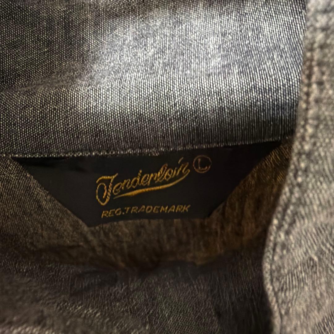 テンダーロイン　シャンブレー　ハイネック　シャツ　 　サイズL