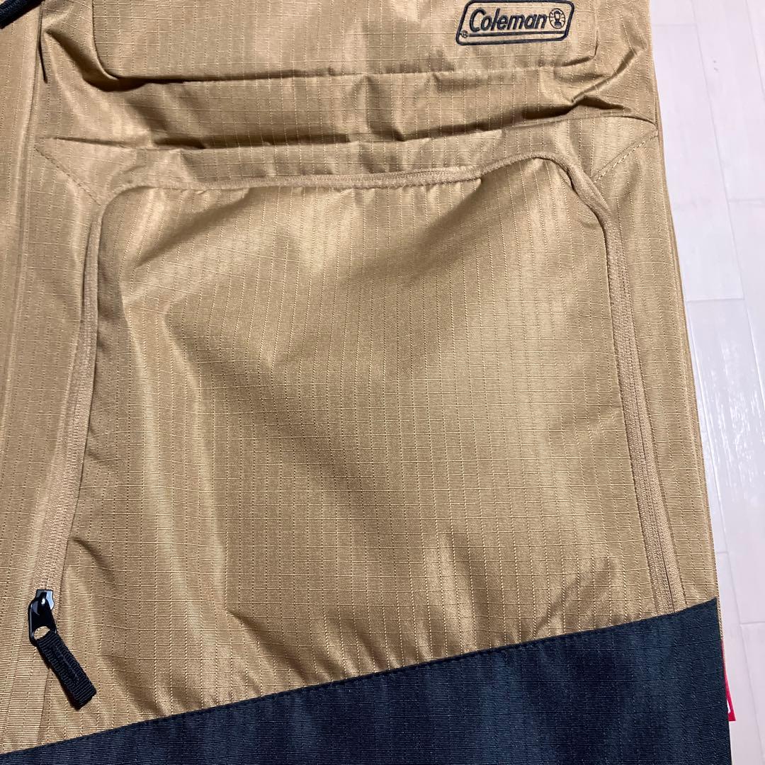 【新品未使用未開封】Colemanベージュナイロンキャリーカート 中型