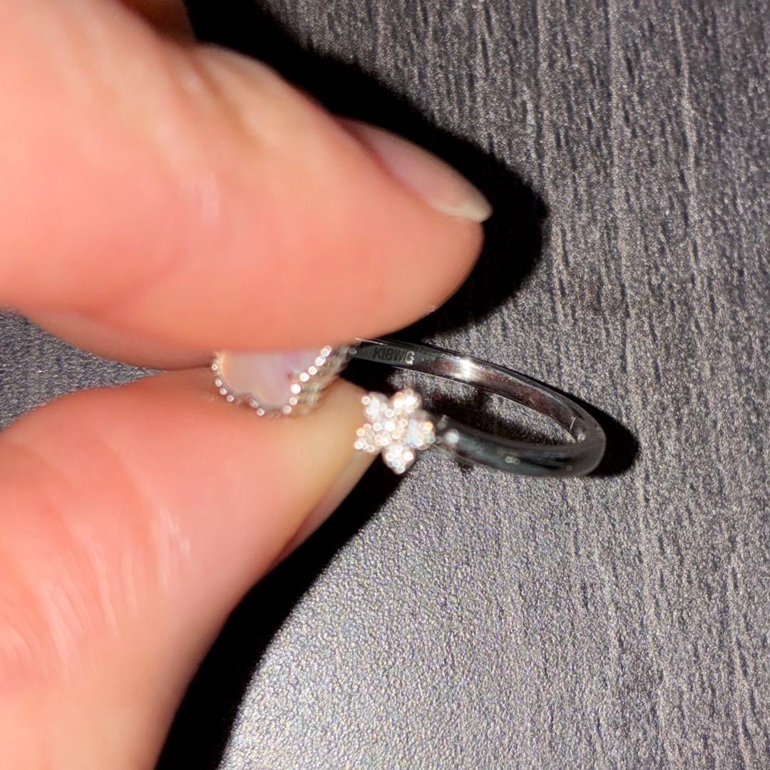 パピヨン　マザーオブパール　リング