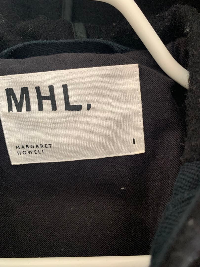 MHL. エムエイチエル　ダッフルコート ネイビー サイズI