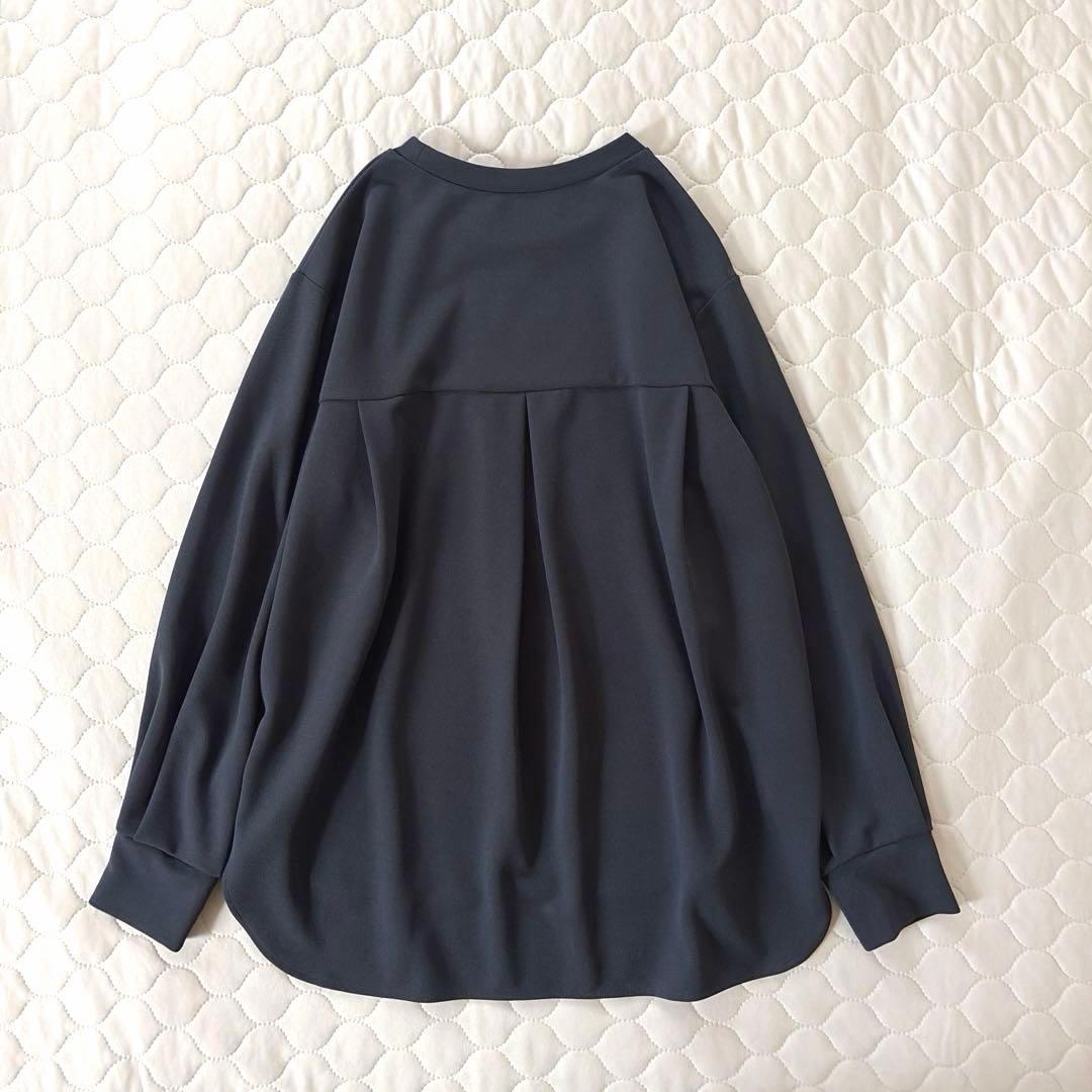 【美品】BEARDSLEY Tブラウス　サイズ0 ダークグレー