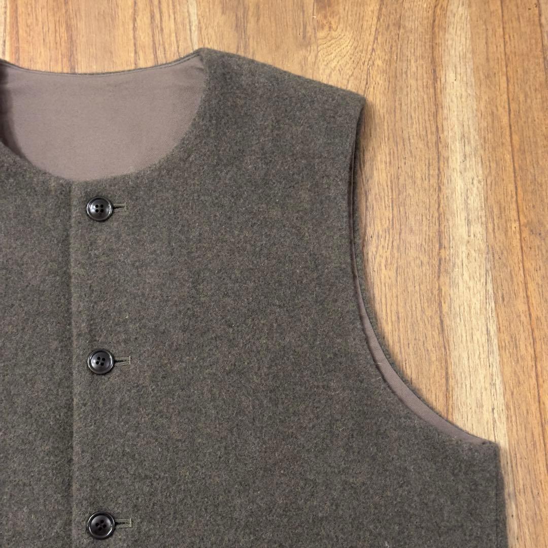 【美品】confect nestrobe ウールモッサークルーネックベスト