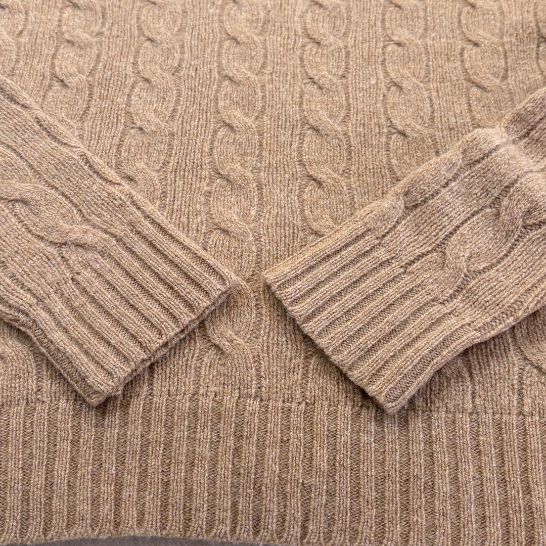 ポロラルフローレン ケーブルニット セーター ベージュ　S