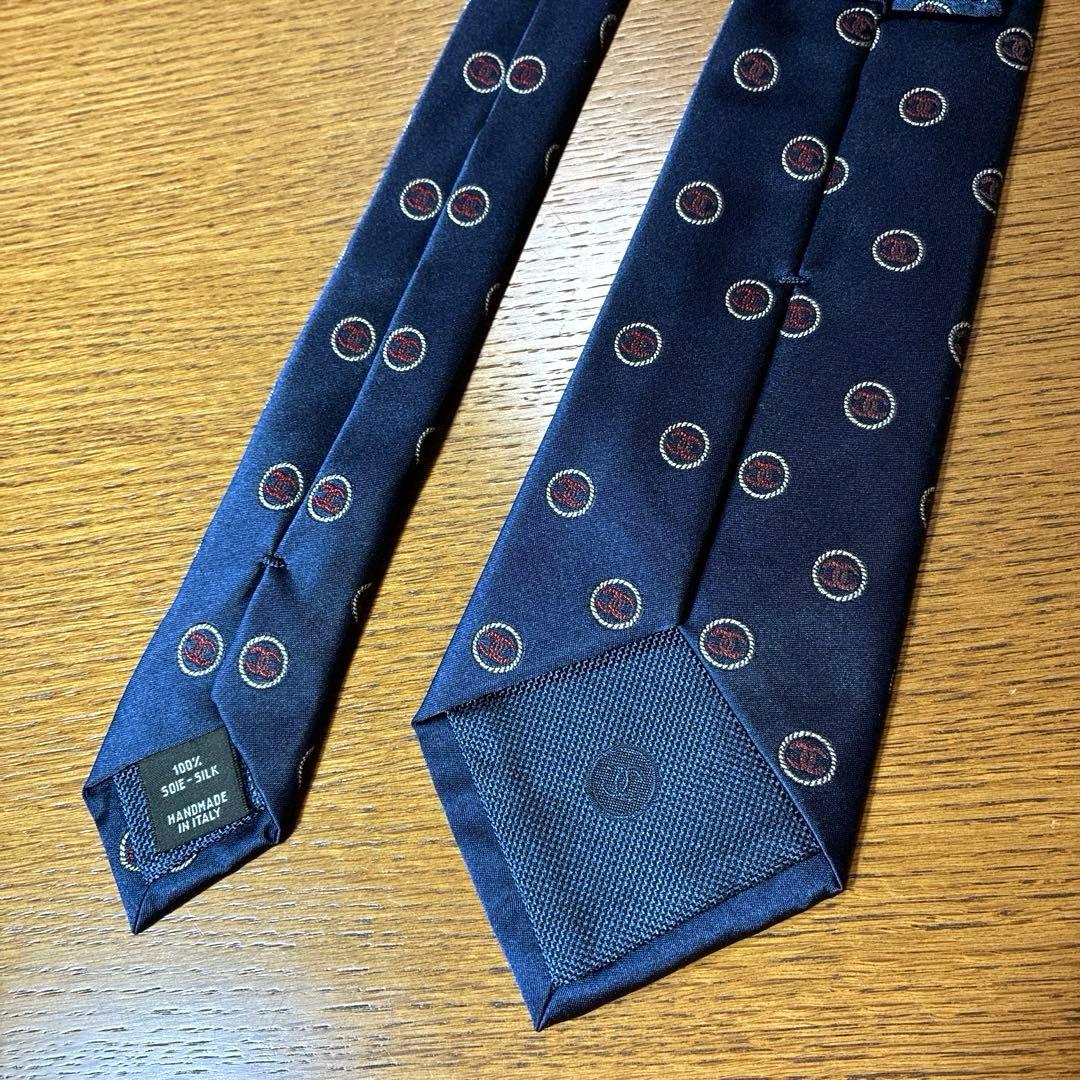 【美品】CHANEL シャネル 紺ネクタイ