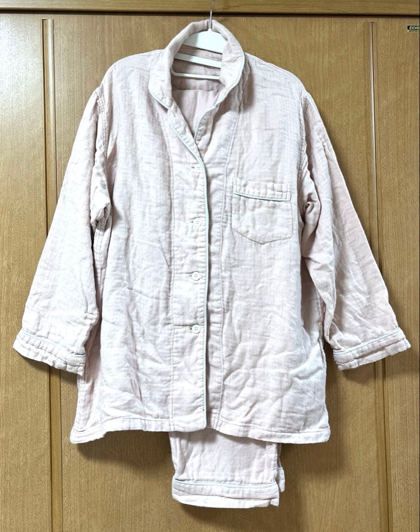 ウチノ UCHINO マシュマロガーゼ パイピング パジャマ ２着セット