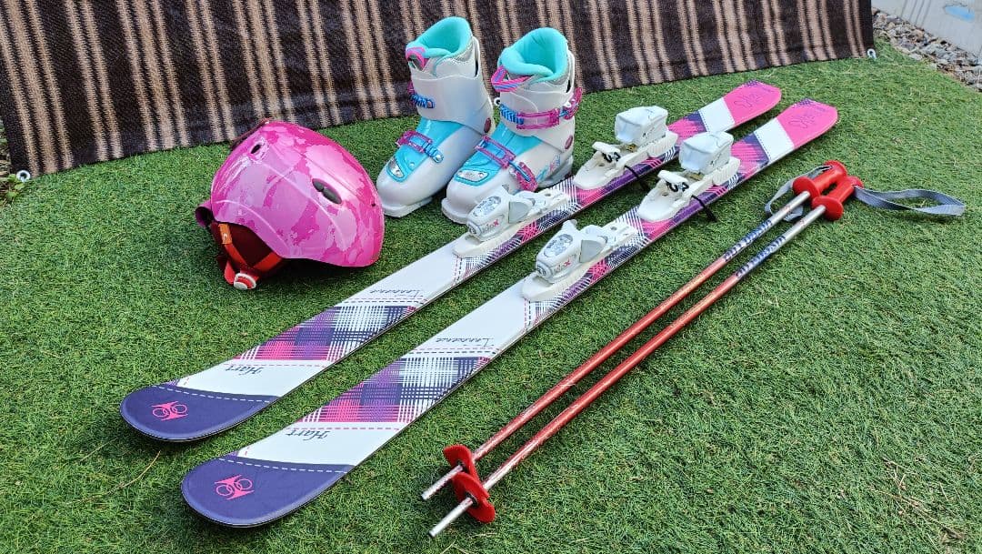 子ども用スキーセット ヘルメットとバッグ付
