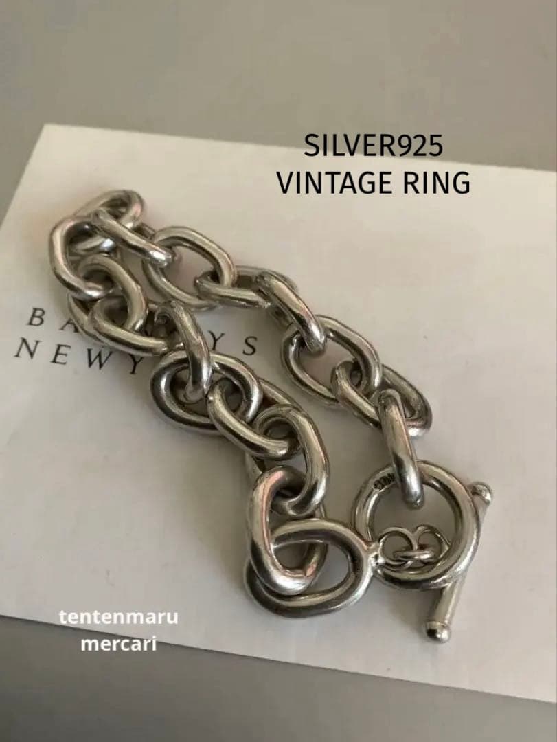 S*o様 MDM ☆シルバー925☆90's ヴィンテージ ブレスレット☆68.