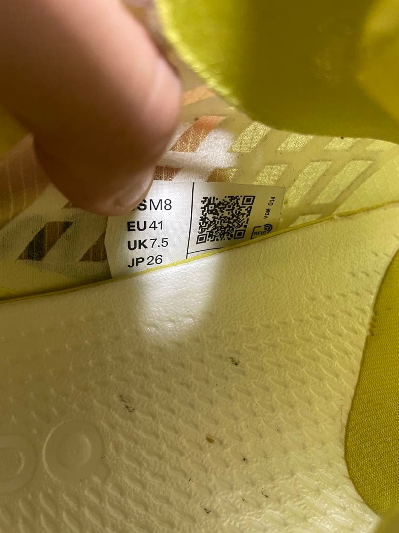 s**様 On Cloudboom Strike 【26cm】 レモンイエロー