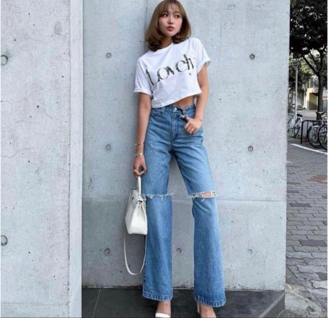 sheller シェリエ OKAYAMA Crash flare denim