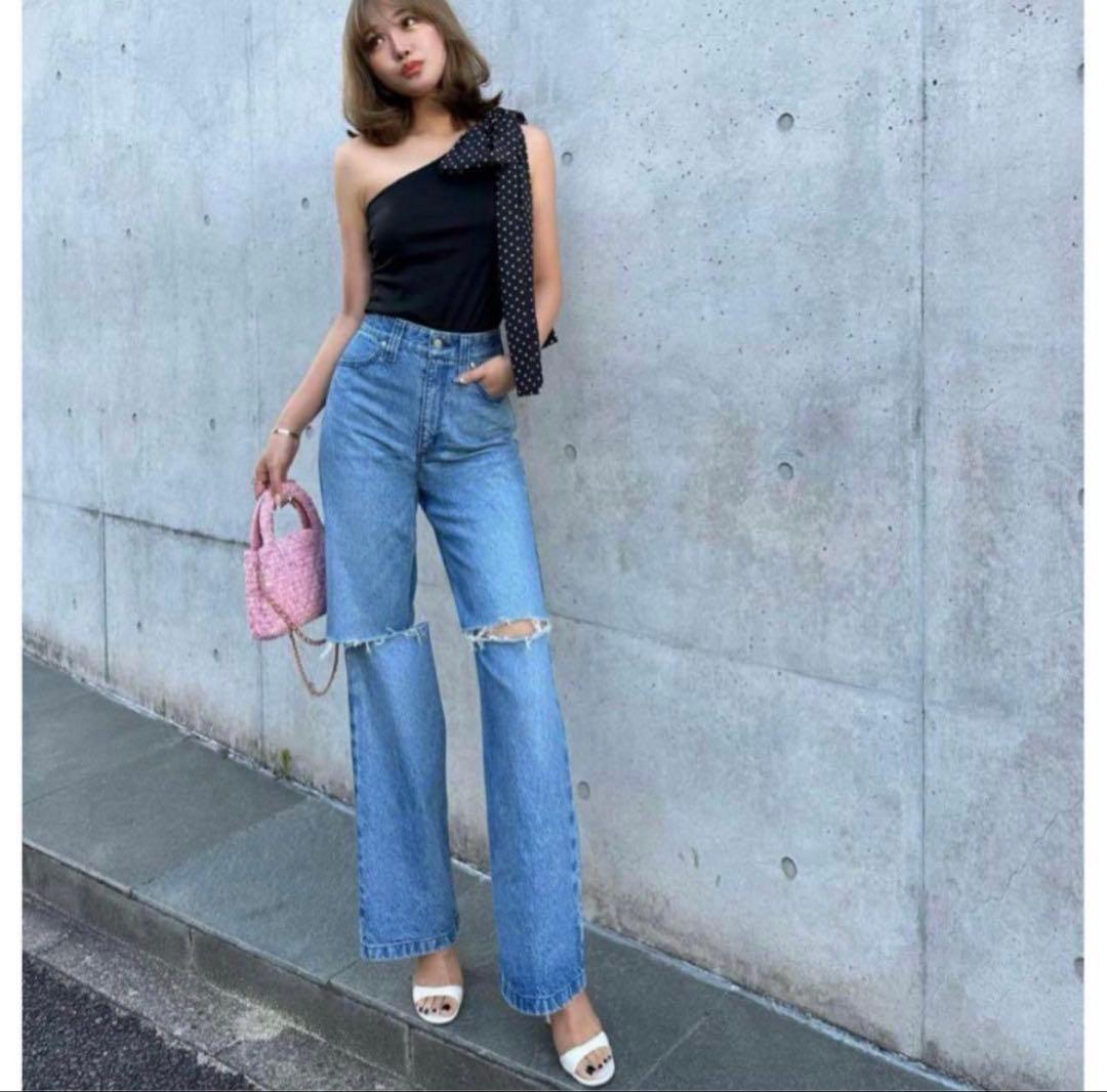 sheller シェリエ OKAYAMA Crash flare denim