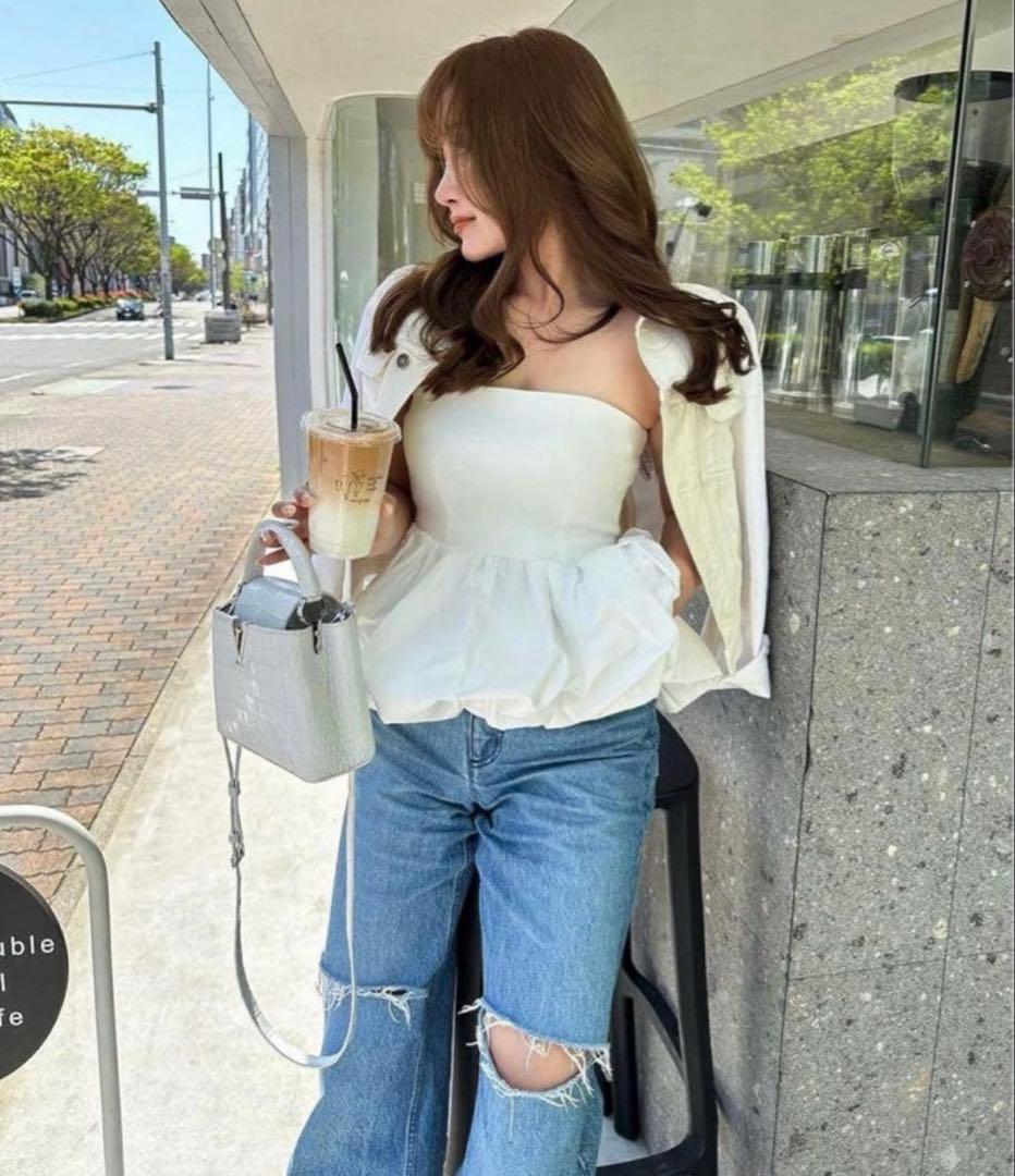 sheller シェリエ OKAYAMA Crash flare denim