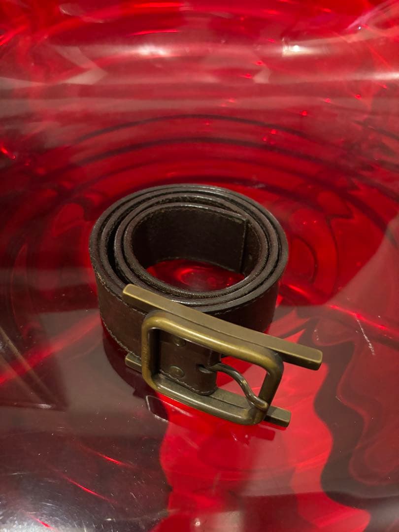 ディオールオム エディ 2005AWグラム期 Hバックルベルト 80 ブラウン