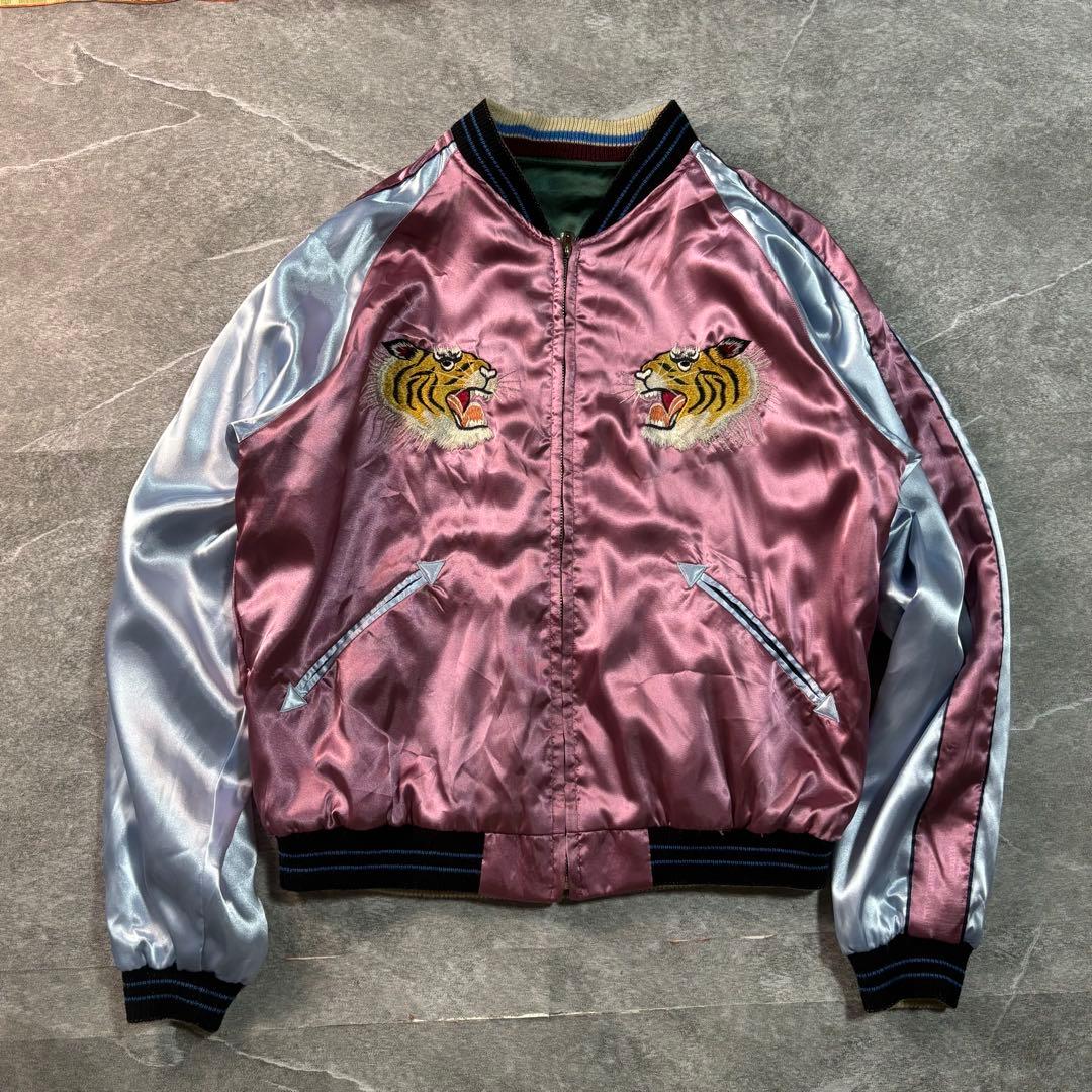 TAILOR 東洋 スカジャン リバーシブル 顔虎 龍 L TT10841