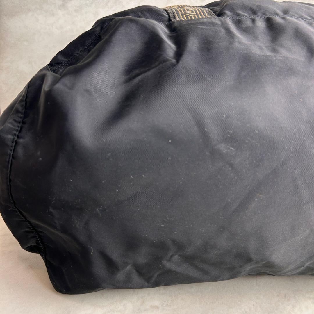 【希少】VERSACE 90s メデューサ ナイロン ボストンバッグ ブラック