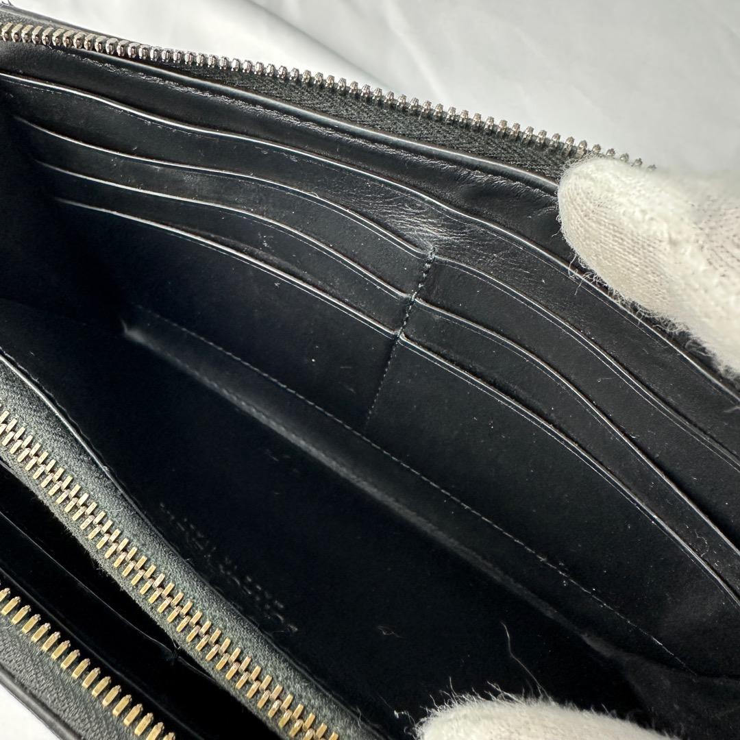 ボッテガヴェネタ 長財布 マキシイントレチャート カセット ラウンドファスナー