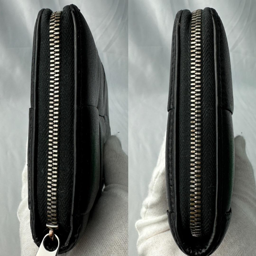 ボッテガヴェネタ 長財布 マキシイントレチャート カセット ラウンドファスナー