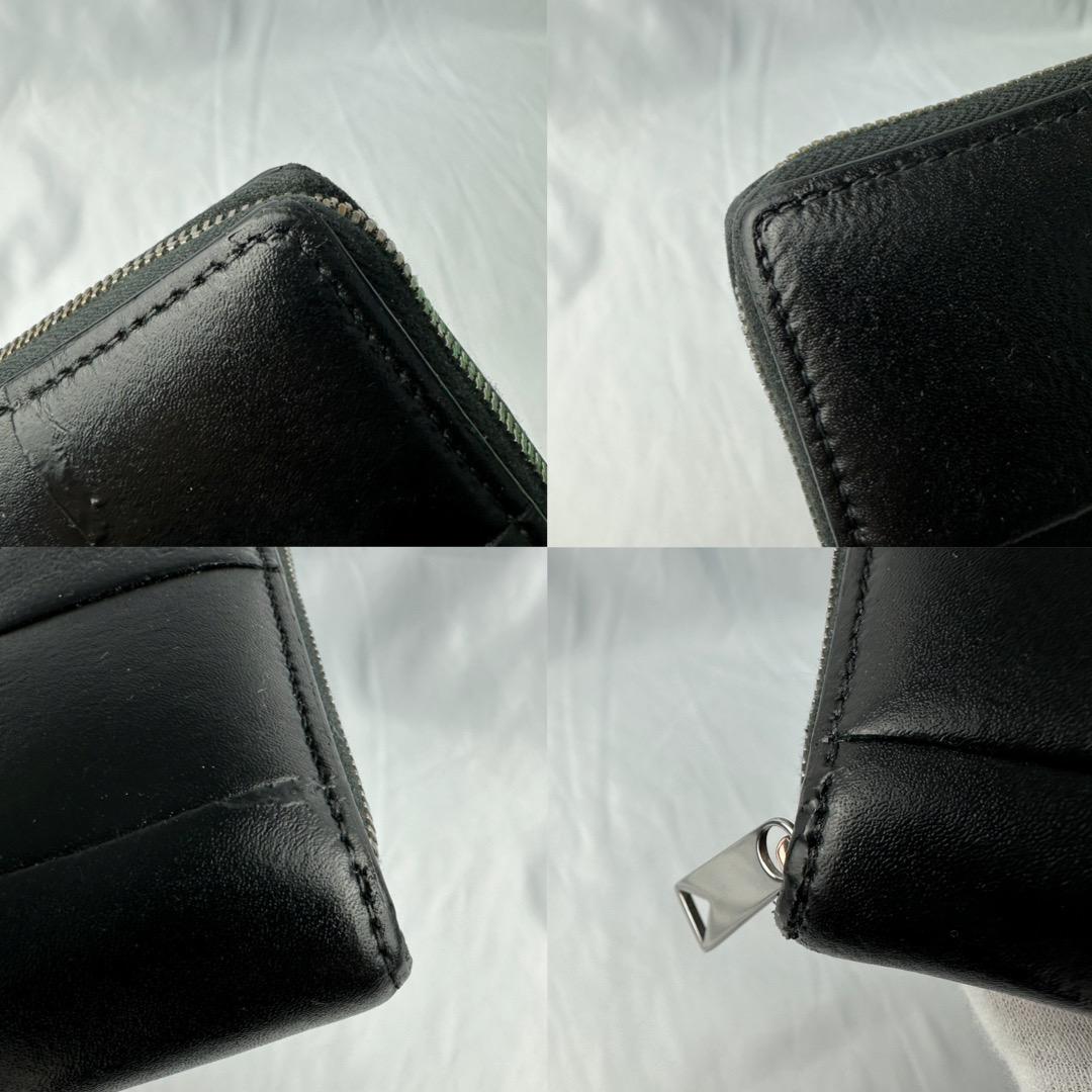 ボッテガヴェネタ 長財布 マキシイントレチャート カセット ラウンドファスナー