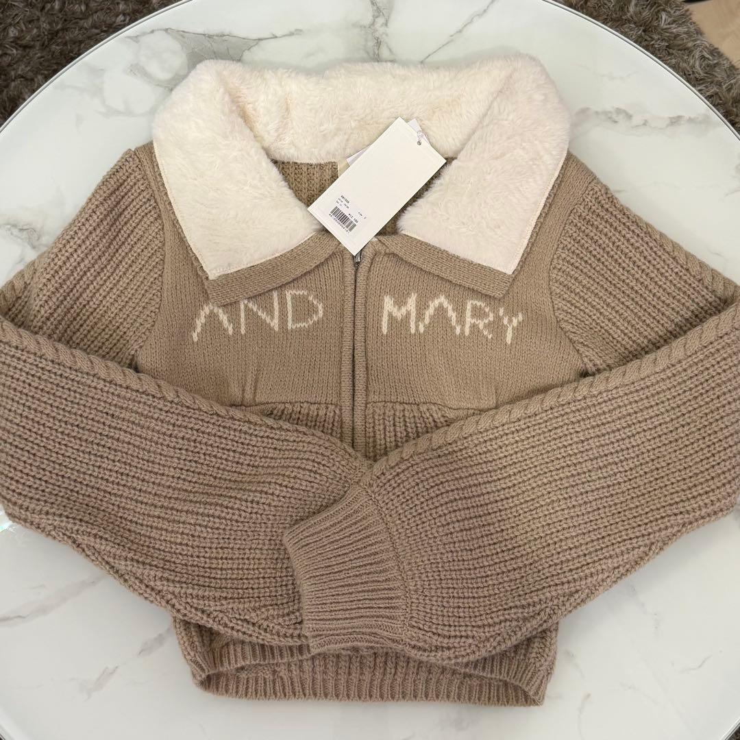 andmary Mary logo zip tops 正規品、新品