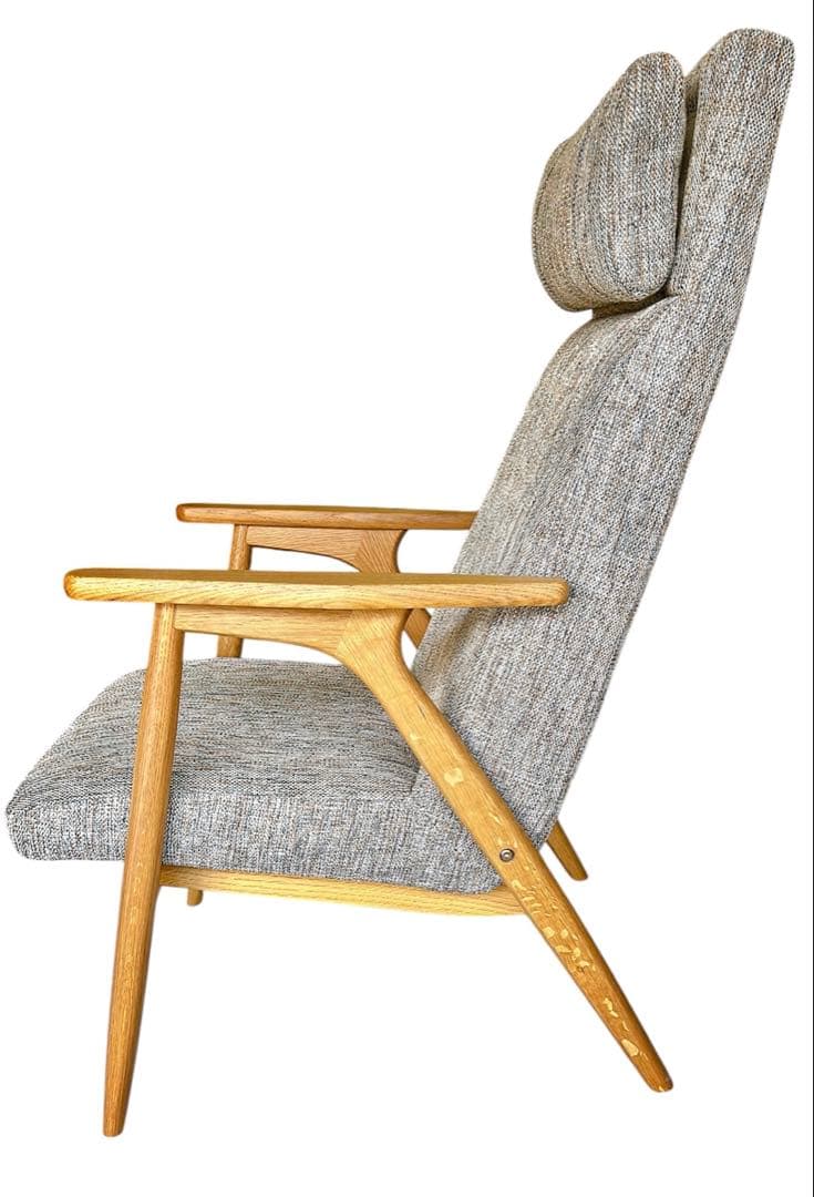 【美品】UNICO ウニコ HESTA ラウンジチェア ブラウンミックス