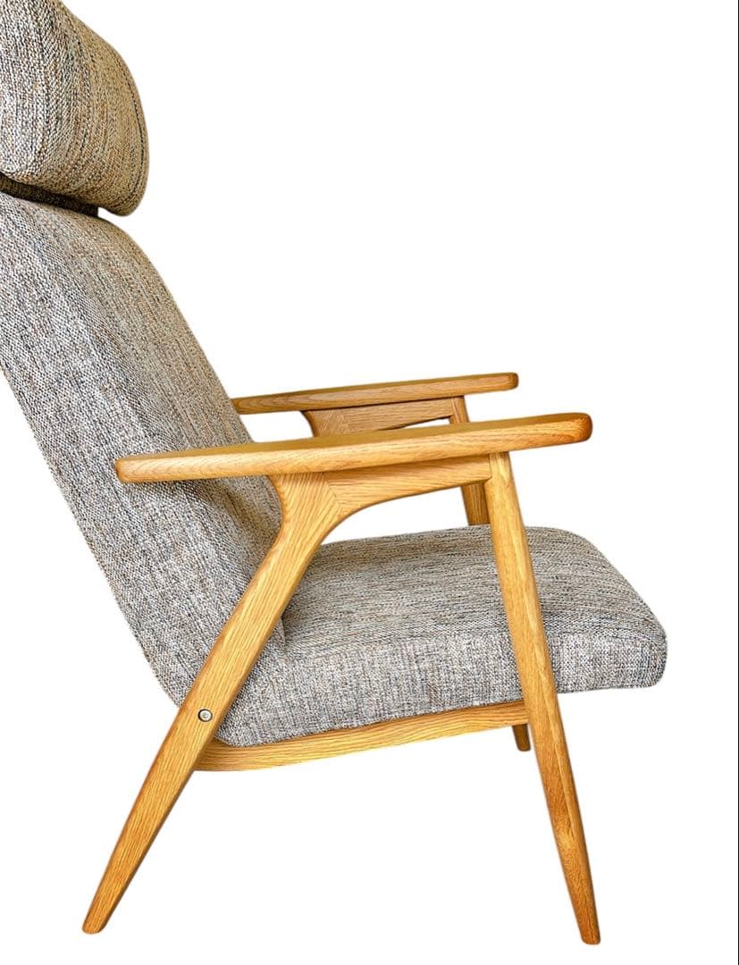 【美品】UNICO ウニコ HESTA ラウンジチェア ブラウンミックス