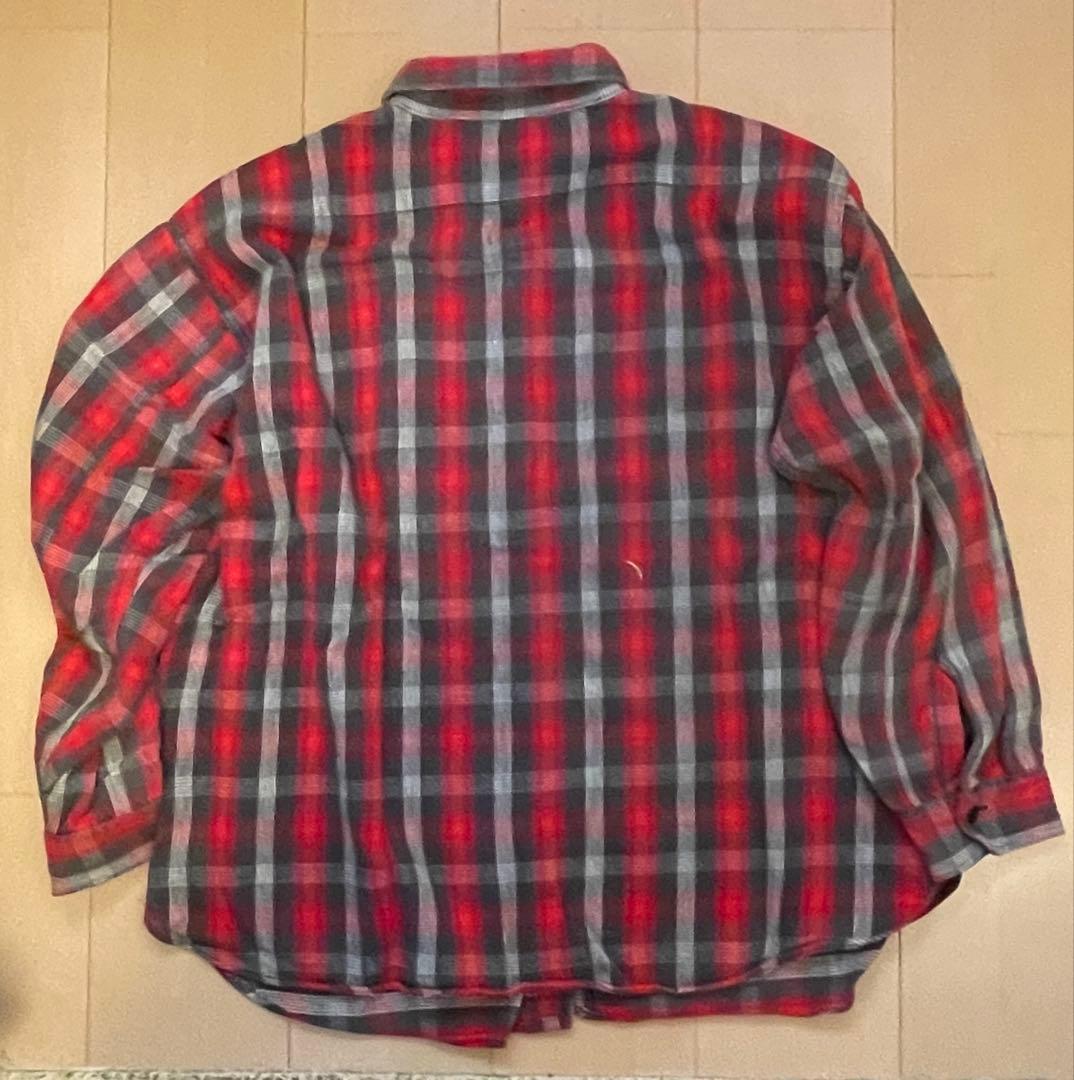 50s 60s シアーズ SEARS ヘビーネルシャツ マチ付き ヴィンテージ