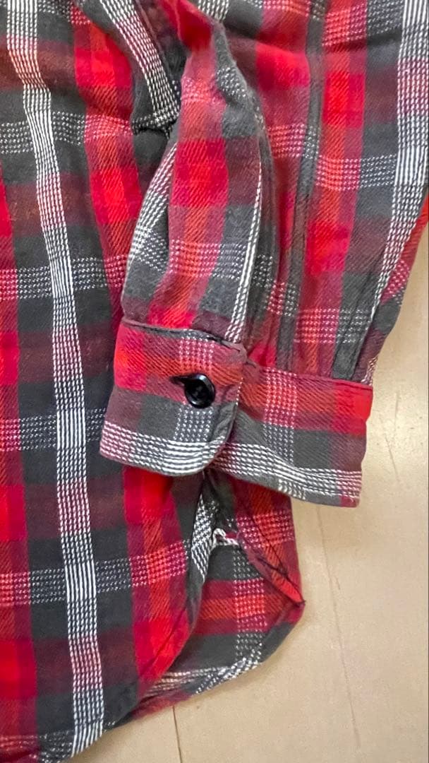 50s 60s シアーズ SEARS ヘビーネルシャツ マチ付き ヴィンテージ