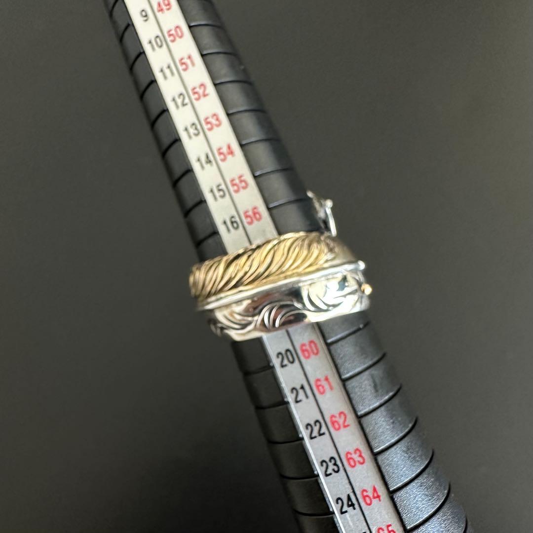 BIG HAND フェザー シルバー×K18 リング19号