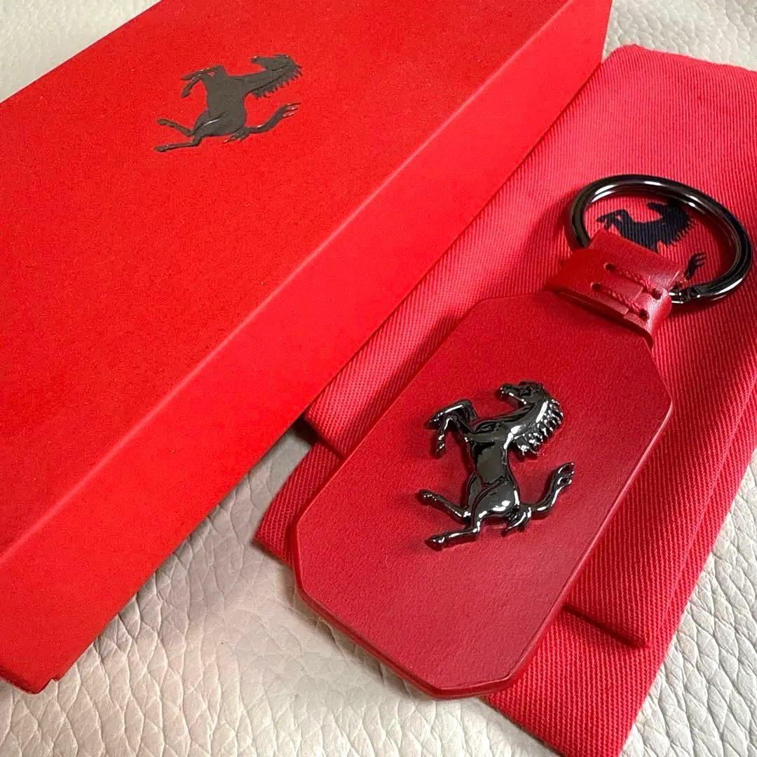 フェラーリ オフィシャル レザー キーホルダー Ferrari