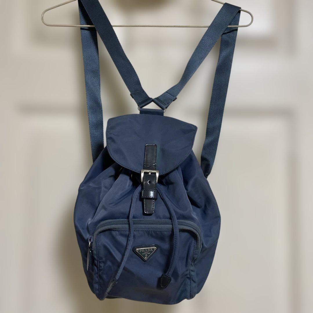 PRADA プラダ リュック ミニ　DENIMU デニムカラー