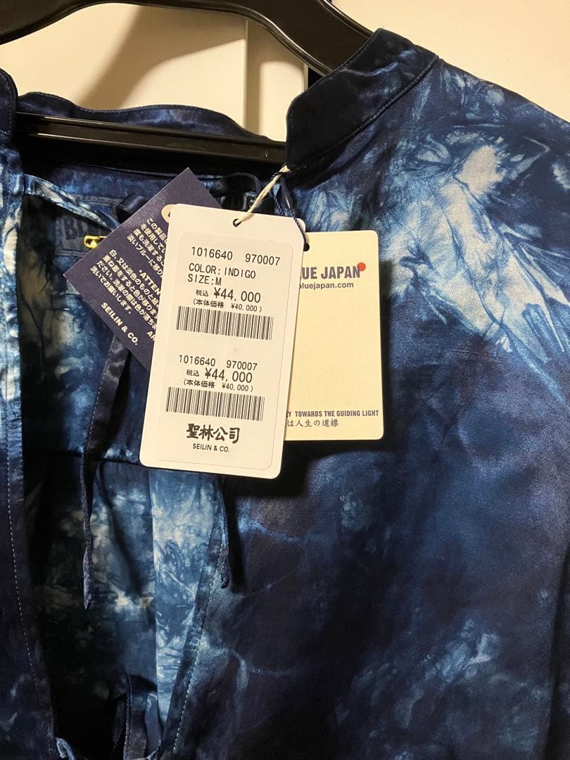 代*魚様 新品　BLUE BLUE JAPAN インディゴ長袖シャツ
