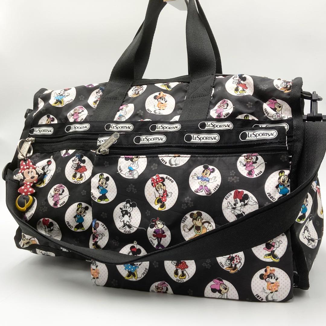 希少　限定 レスポートサック ミニーマウス 2way ボストンバッグ　ポーチ付