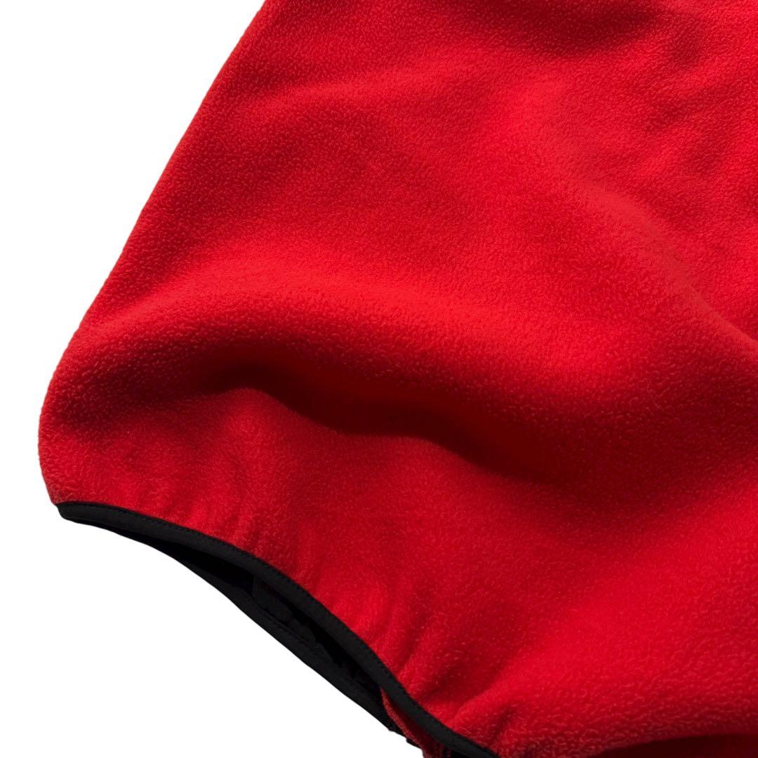 ノースフェイス フリース デナリベスト 黒赤 90s 00s ビンテージ USA