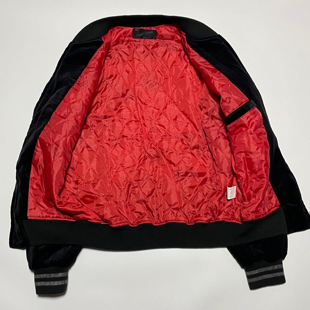 美品/LL ✨ Hoshihime スカジャン　ベロア　キルティング　刺繍　別珍