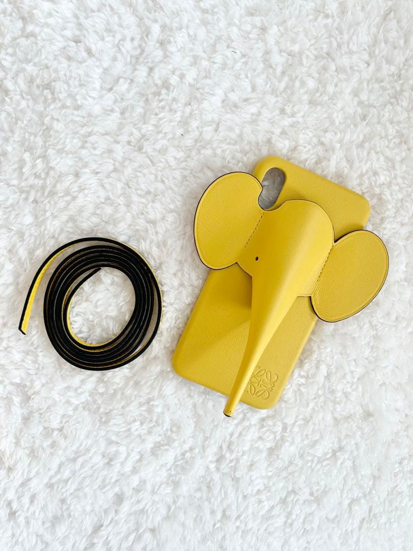 ★ゾウさんスマホホルダー(イエロー)★iPhone XS MAX