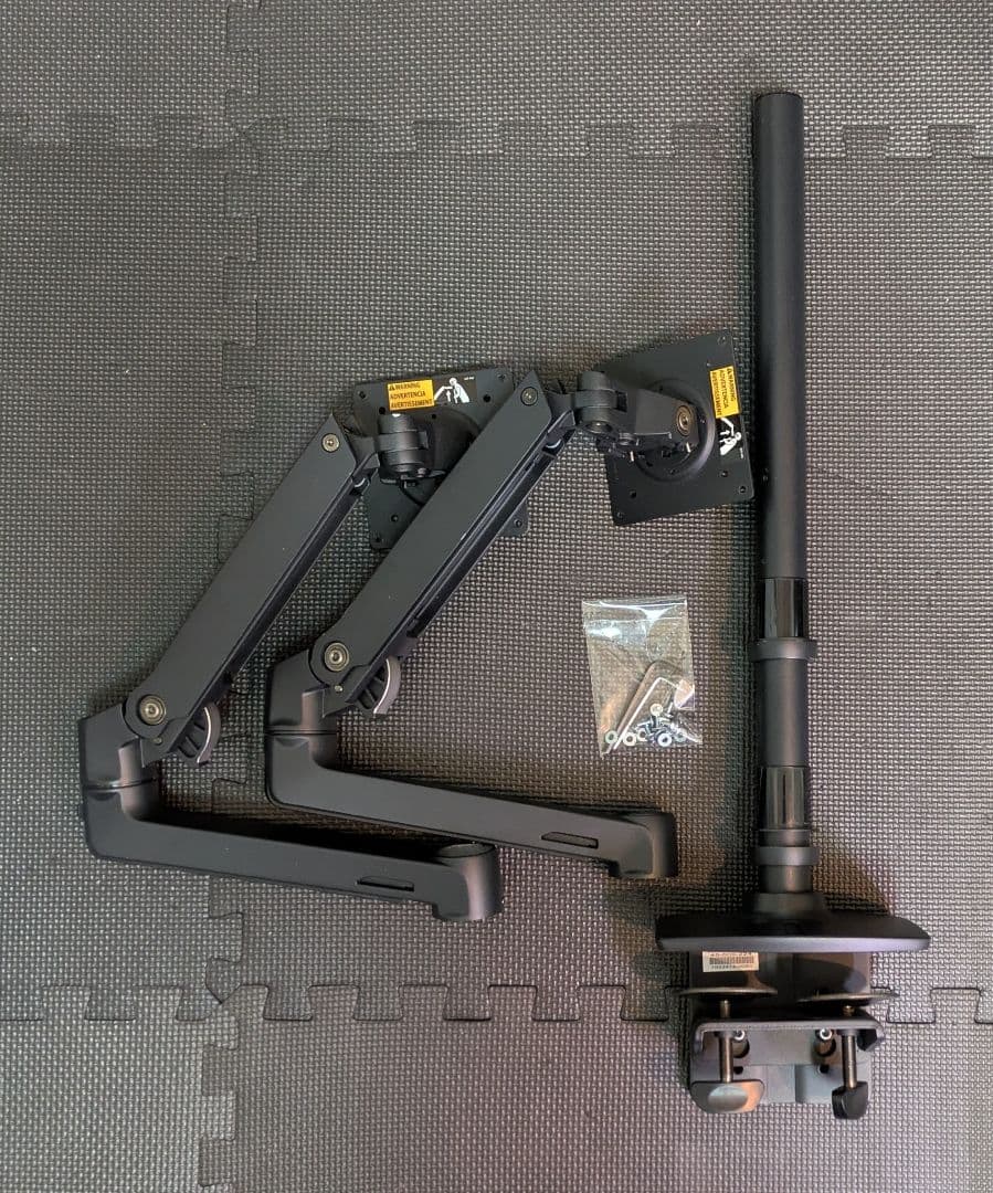 ERGOTRON エルゴトロン LX モニターアームデュアル 縦横型　長身ポール