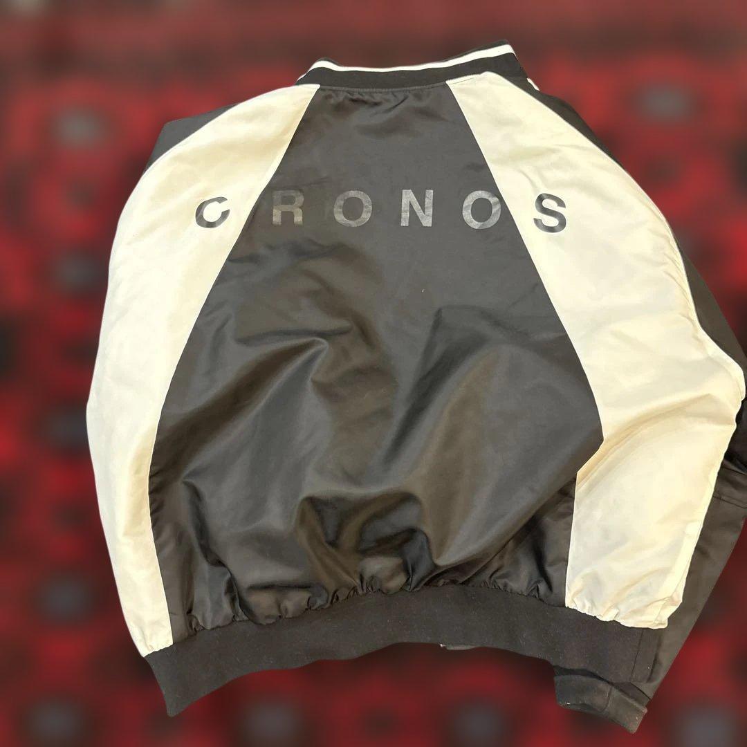 CRONOS ナイロンジャケット ブラック/ホワイト MA1 クロノス