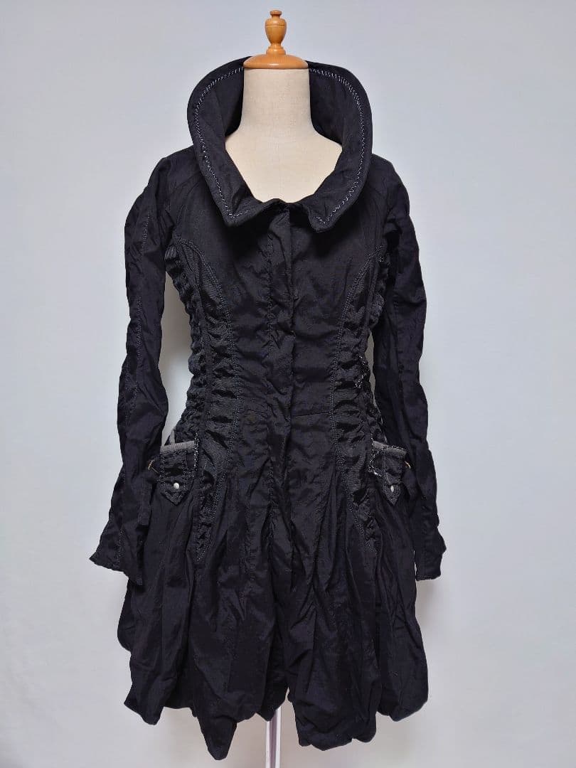 極美品✨マリテフランソワジルボー ギミック パラシュート コート ブラック M