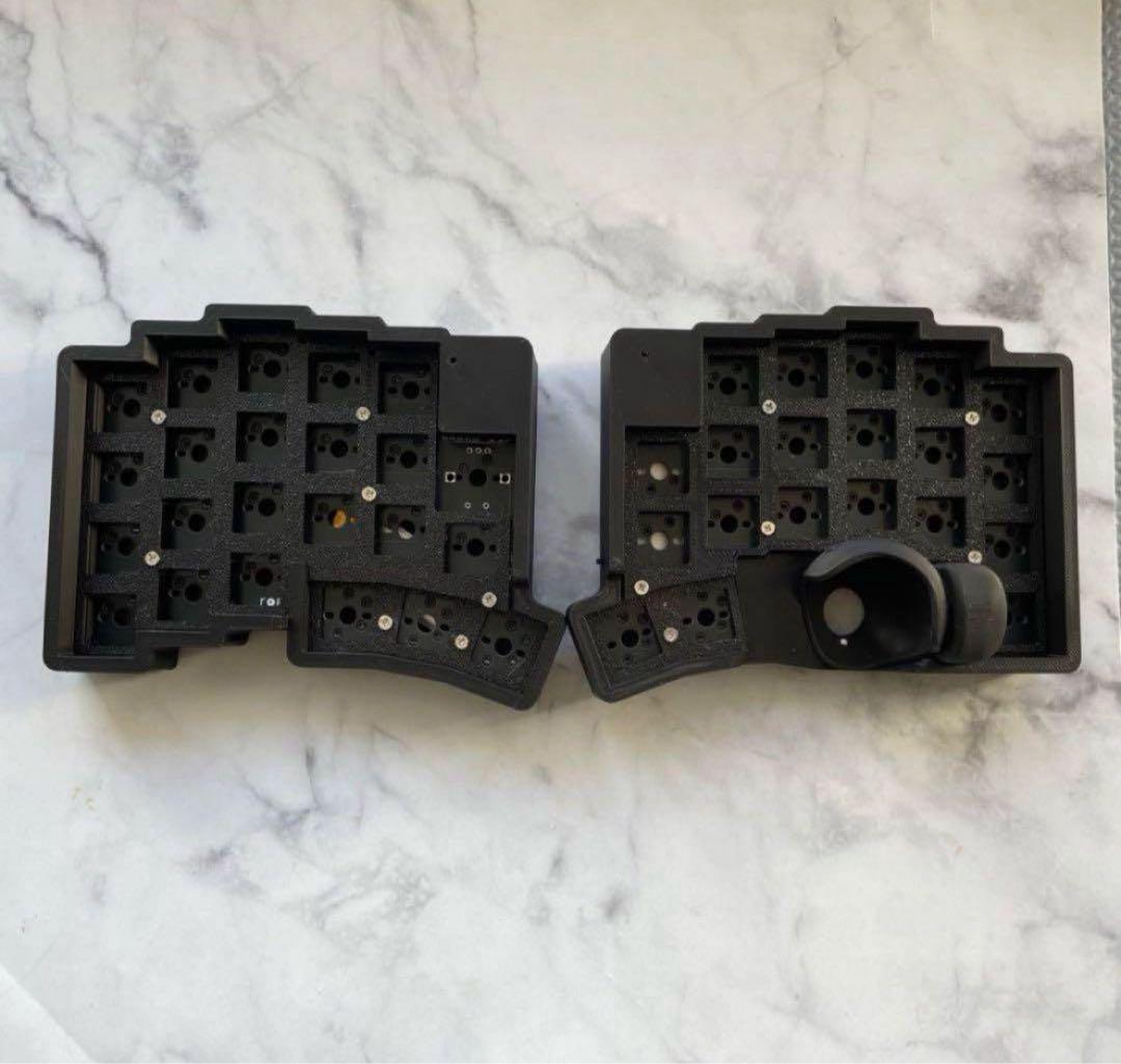 新品　無線化Keyball39 自作キーボードroBa　黒基盤