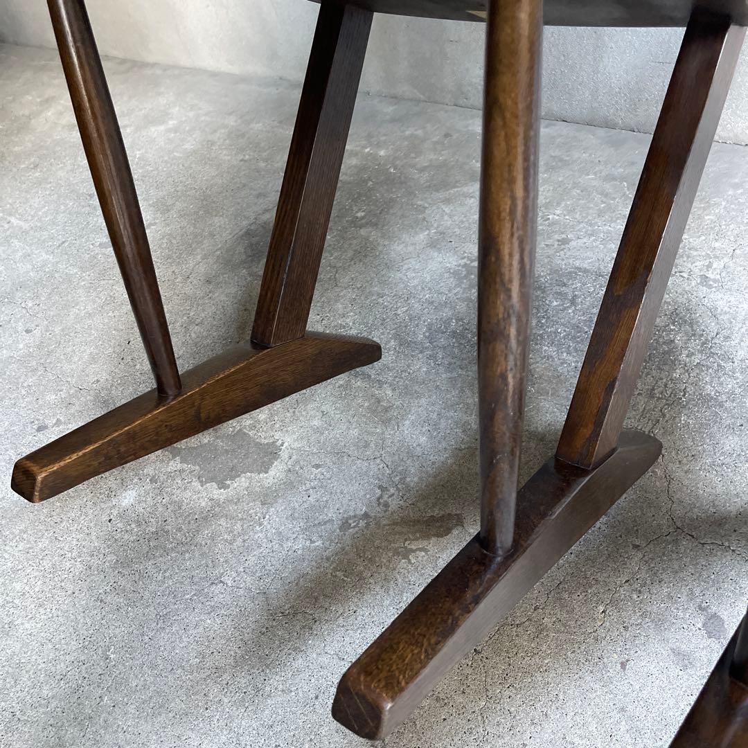 廃盤 希少　オールドヴィンテージ　柏木工　ダイニングチェア　2脚セット